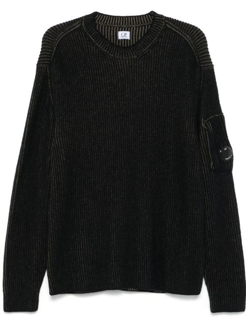 LAMBSWOOL SWEATER C.P.COMPANY | 17CMKN212A006170AM99 BLACK MELANGE